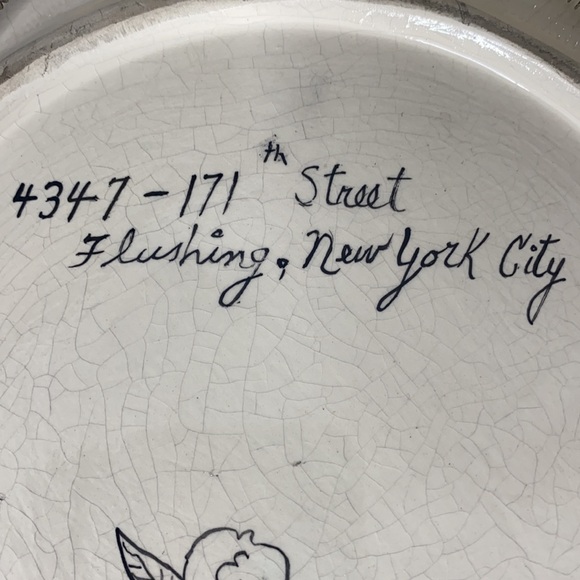 . Vintage 1971 Weems, VA Hand Painted Plate - Homestead House Scene #4347 171th - Picture 5 of 7